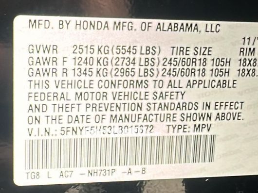 Honda Pilot Jeepeta en venta